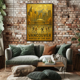 Vancouver Winter By The Bay Poster