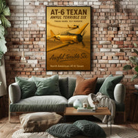 North American AT-6 Texan WWII Aircraft Heritage Poster