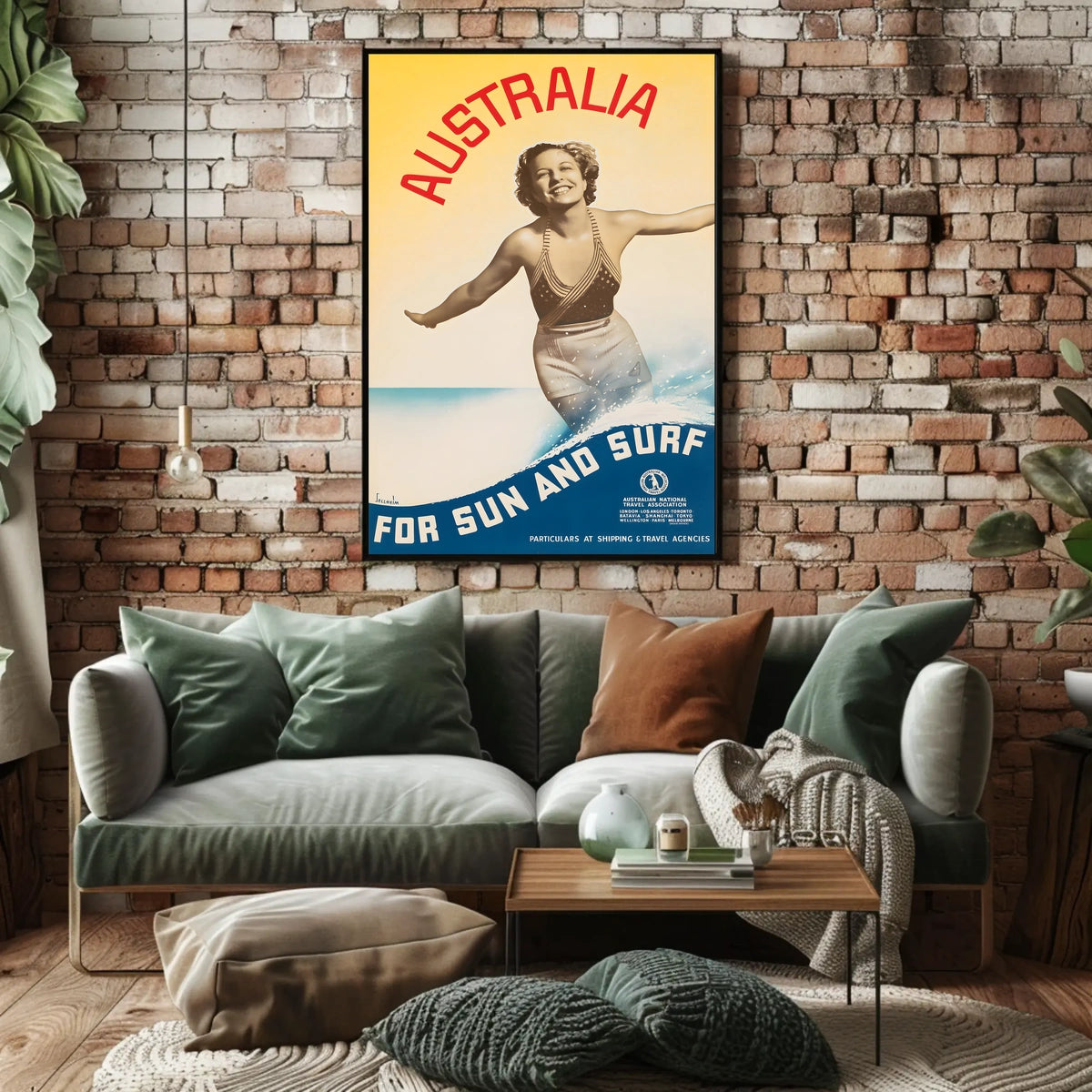 Australia For Sun And Surf Poster