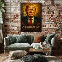 Donald Trump 45Th President Poster