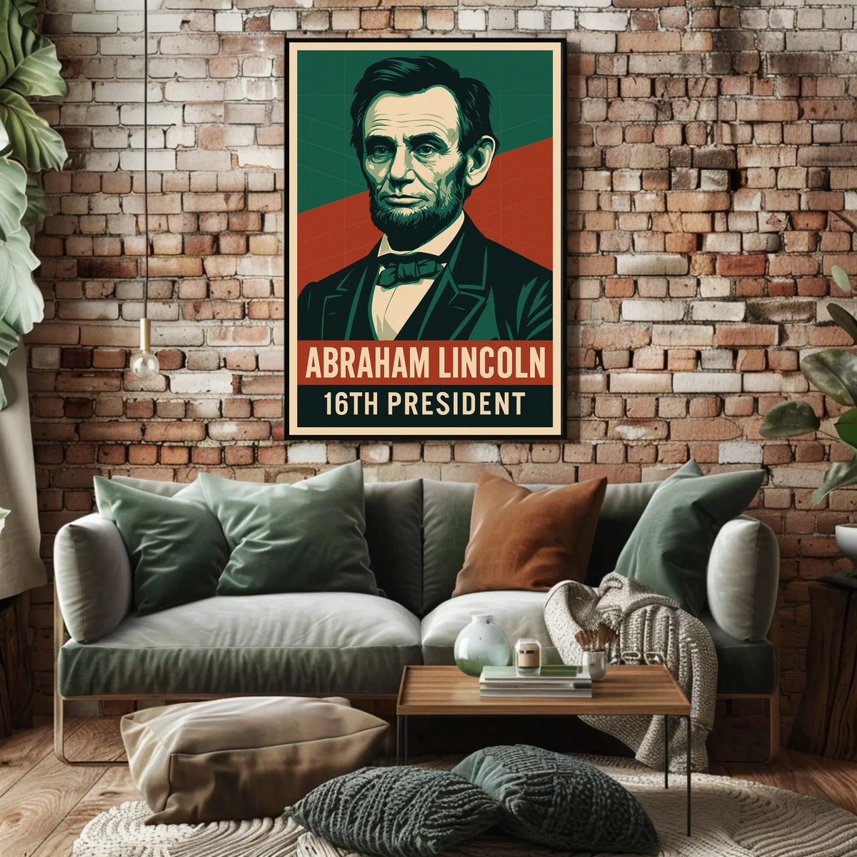 Abraham Lincoln Sixteenth President Realism Poster