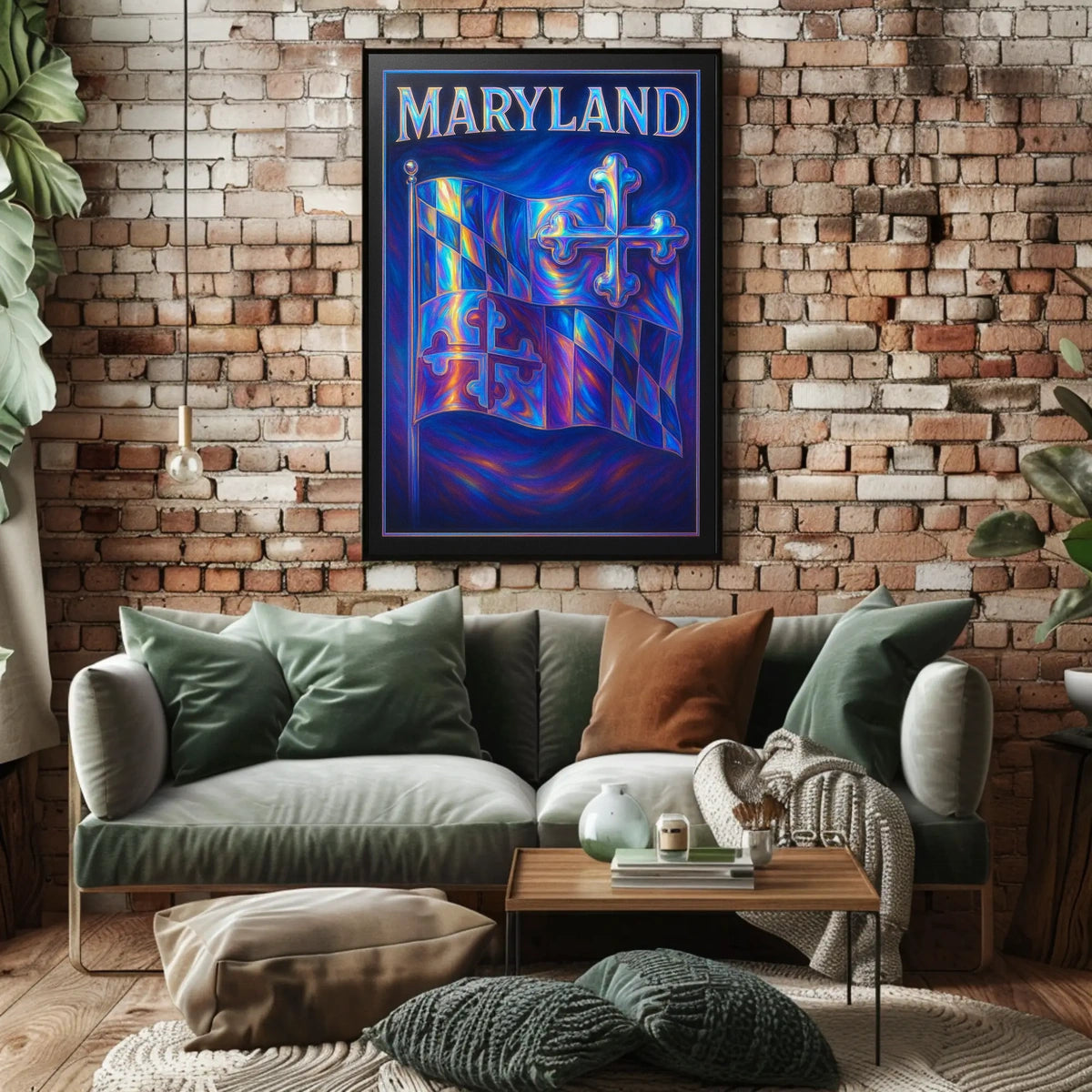 Maryland Flag Art Poster