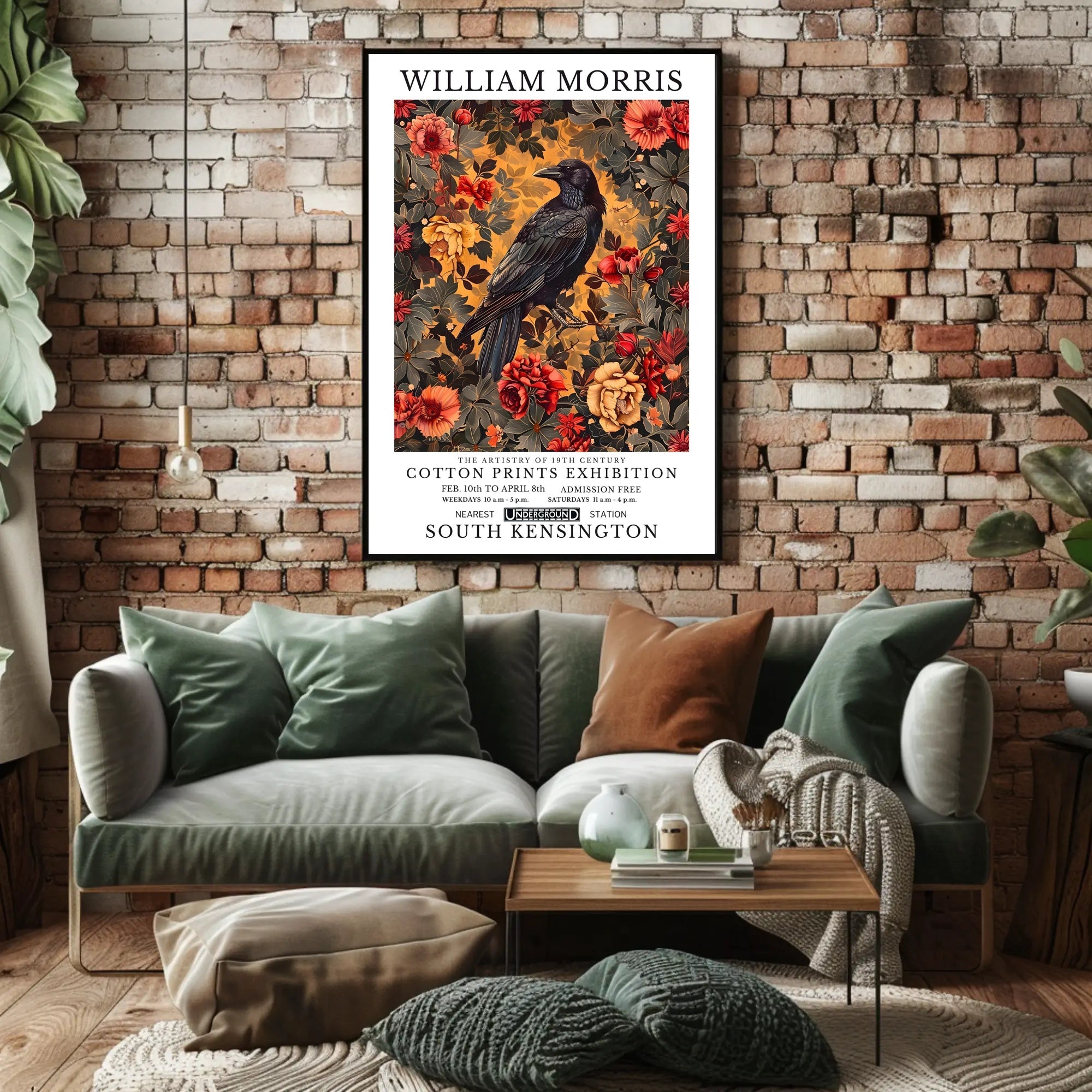 19th Century William Morris Floral Art Artistic Poster
