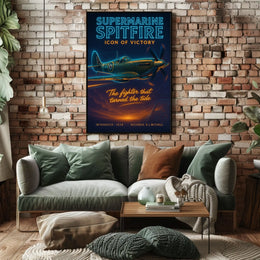 Supermarine Spitfire Icon of Victory Poster