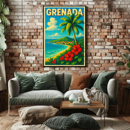 Grenada Tropical Paradise Poster