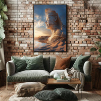 Desert Fantasy Face Art in a Fantasy or Mythology Poster PosterGoat