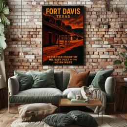Fort Davis, Texas Preserved Frontier Poster