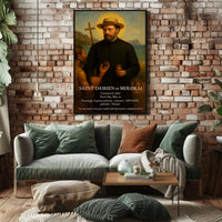 Saint Damien of Molokai Poster PosterGoat