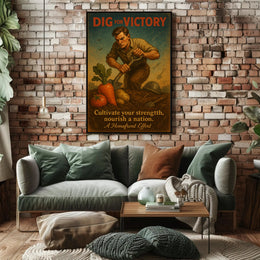 Dig for Victory WWII Propaganda Poster