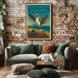Blue-footed Booby Natures Dance of Wonder Poster