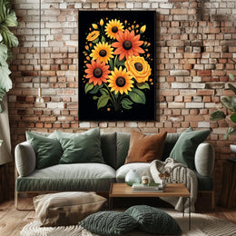 Vibrant Floral Bouquet Poster