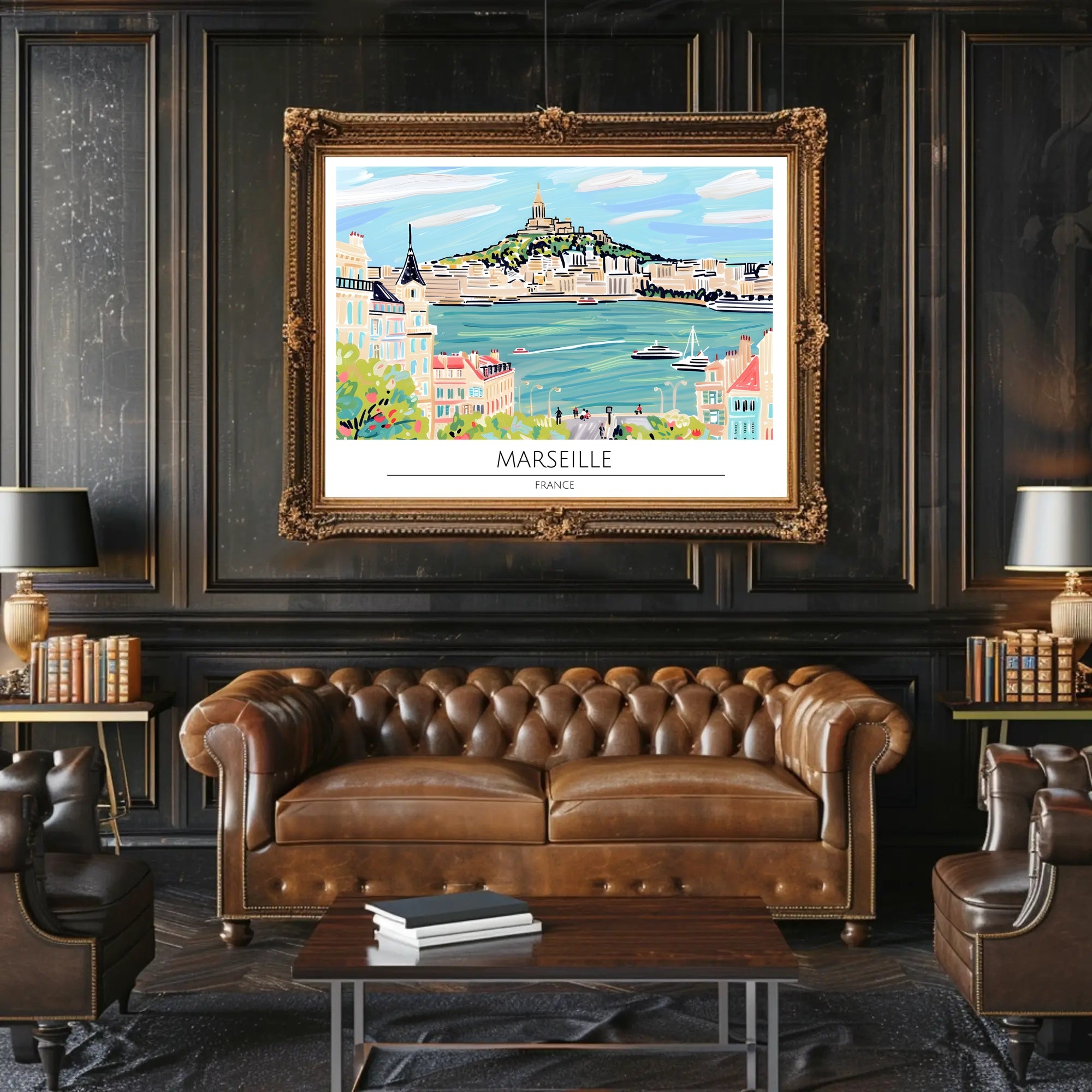 Scenic View of Marseille Poster PosterGoat