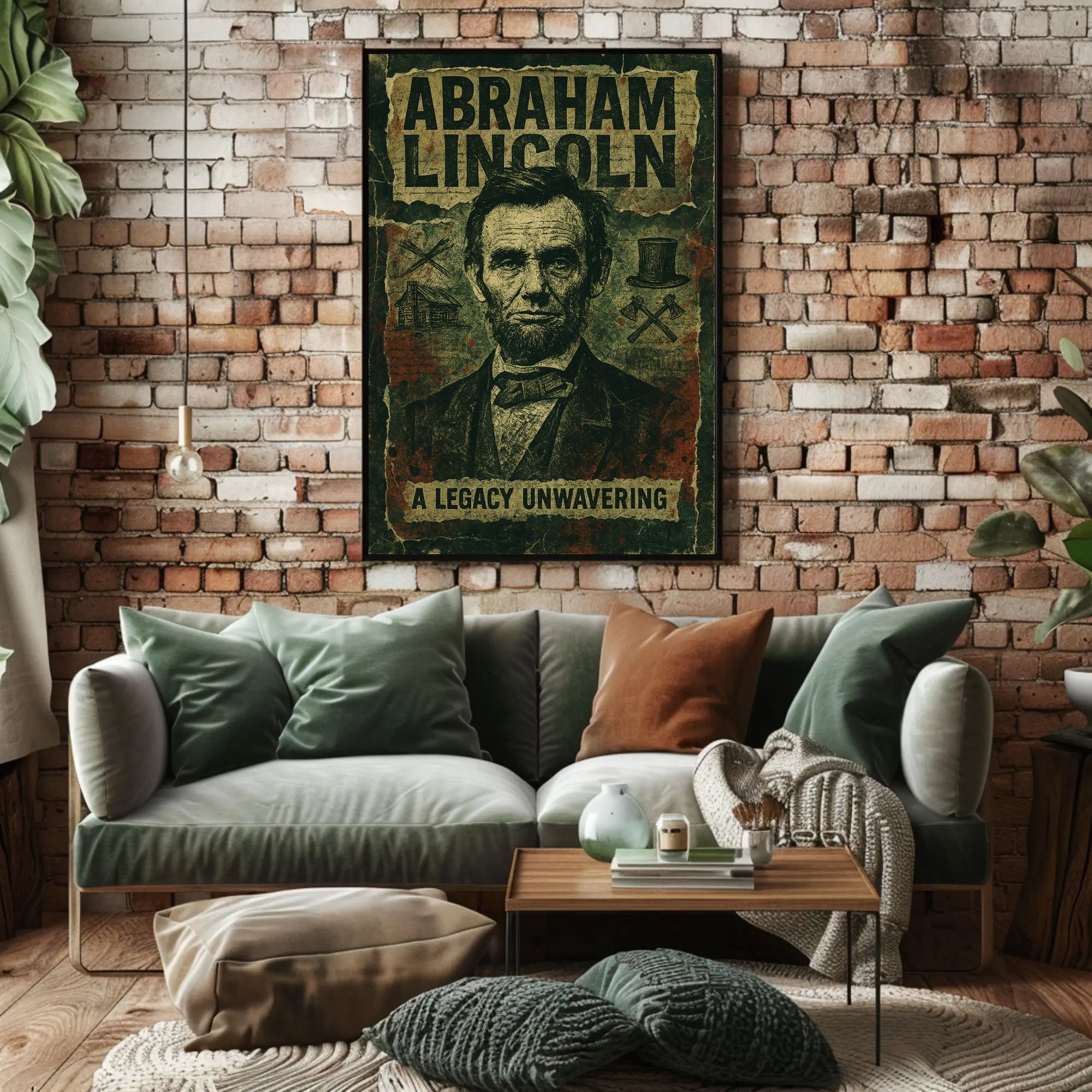 Abraham Lincoln Vintage Portrait Historical Poster PosterGoat