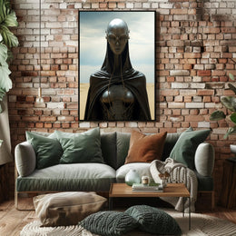 Futuristic Sentinel Poster