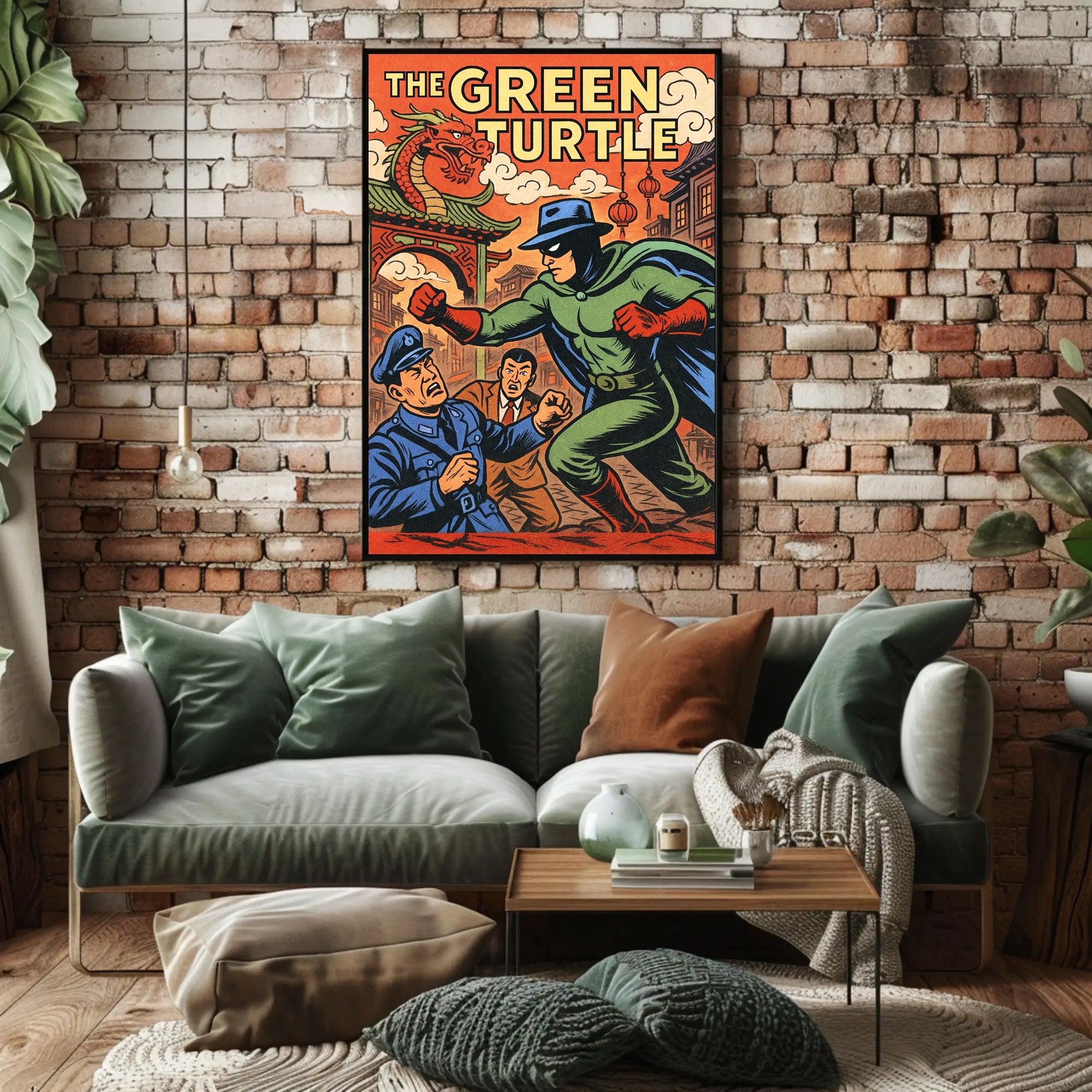 The Green Turtle Poster PosterGoat