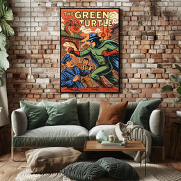 The Green Turtle Poster PosterGoat