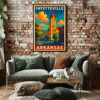 Fayetteville, Arkansas Scenic Poster