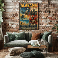 Alabama A Tapestry of Heritage and Progress Poster