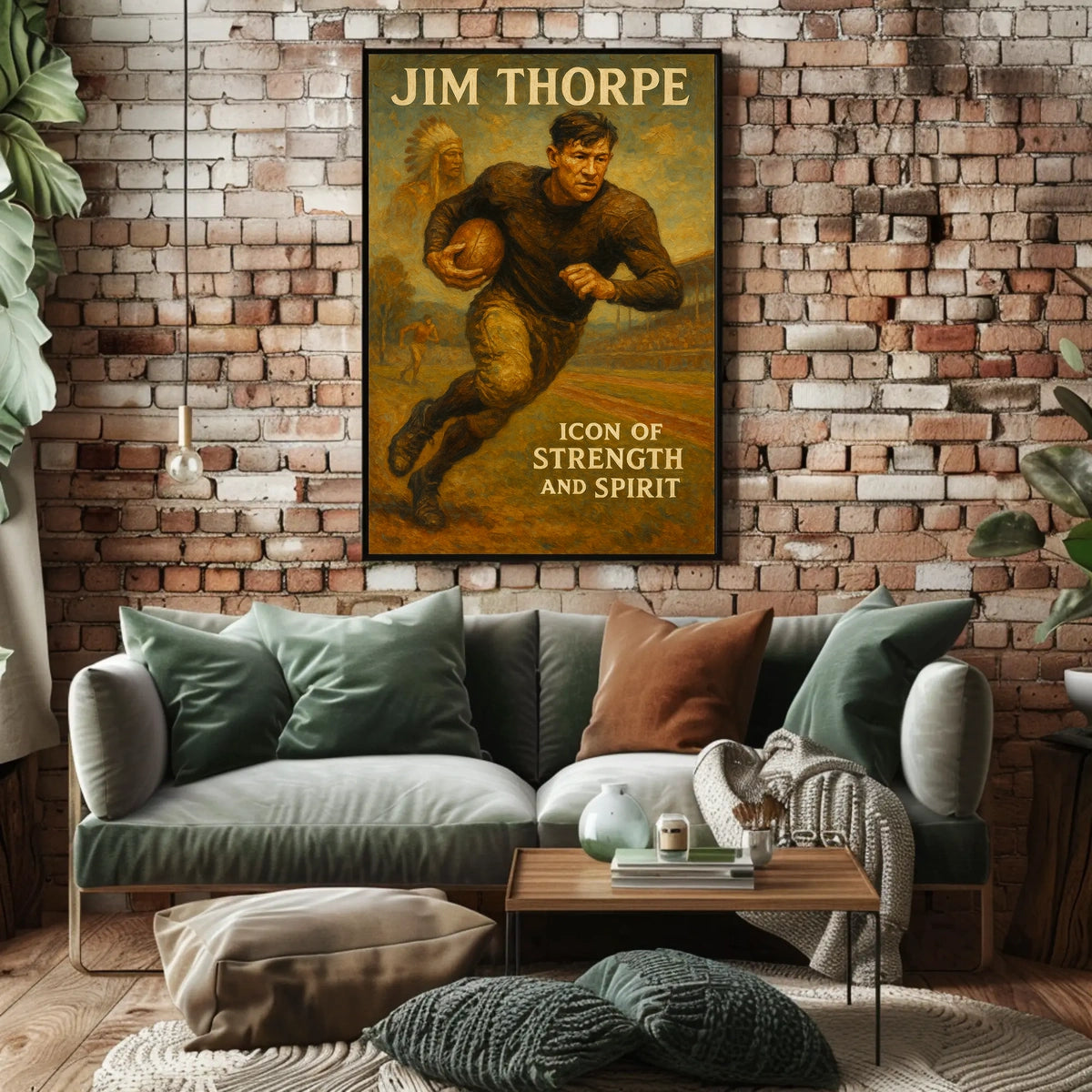 Jim Thorpe Icon of Strength and Spirit Poster