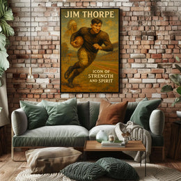 Jim Thorpe Icon of Strength and Spirit Poster