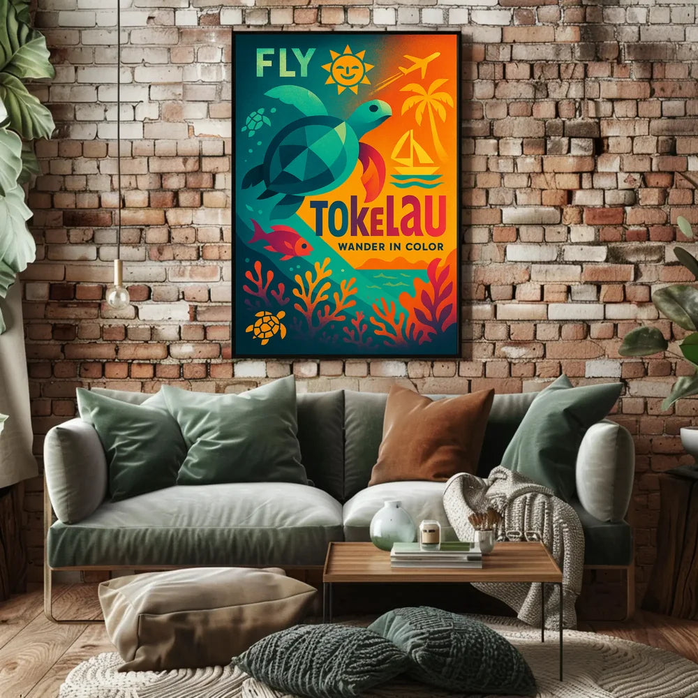 Fly Tokelau Travel Adventure Explore Island Paradise Travel Poster PosterGoat