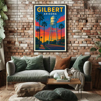 Gilbert Arizona Iconic Water Tower Poster