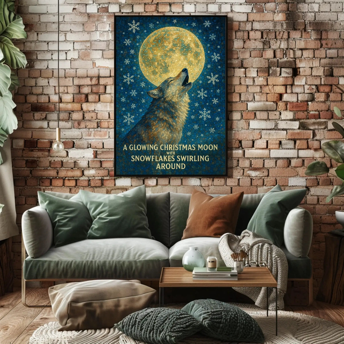 Christmas Moon Poster
