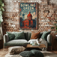 Bowling Green Kentucky Cityscape Photography Poster