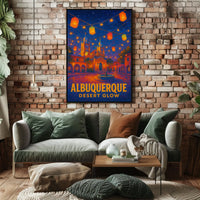 Albuquerque Desert Glow Poster