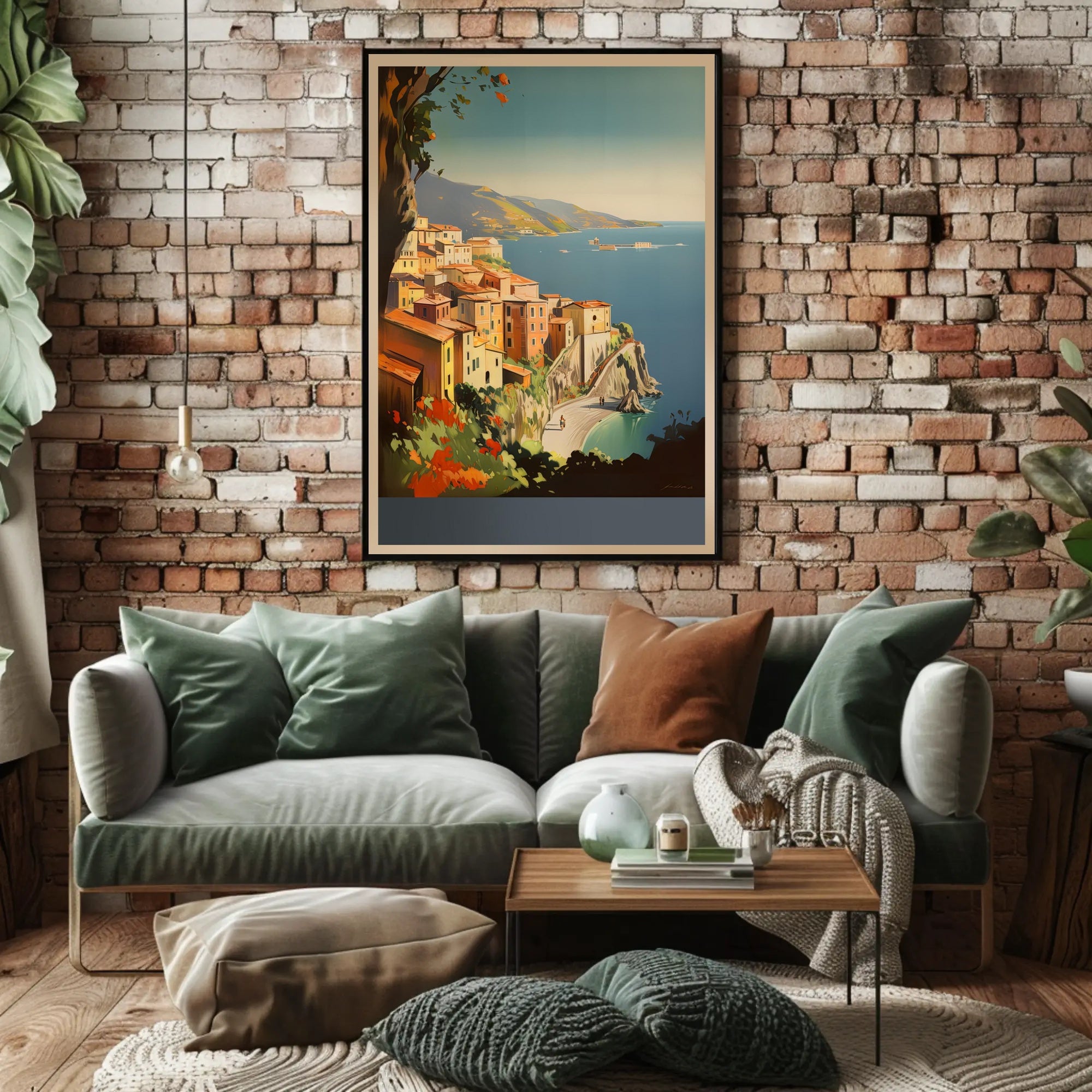 Coastal Townscape Poster