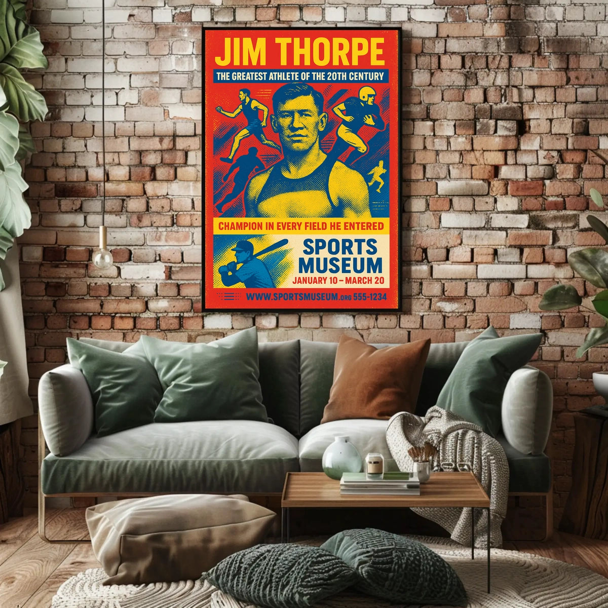 Jim Thorpe Legendary Athlete Tribute Jim Thorpe Poster