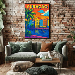 Vibrant Curaçao Poster