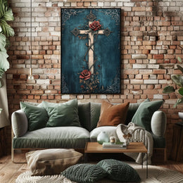 Roses and Thorns Gothic Design Artistic and Pop Culture Poster