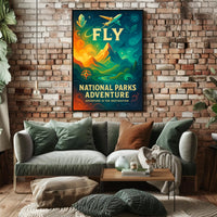 National Parks Travel Poster Adventure Print