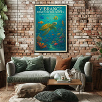 Vibrance Beneath the Waves Poster