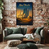 Abu Dhabi Tradition Innovation Cityscape Urban or Cityscape Poster