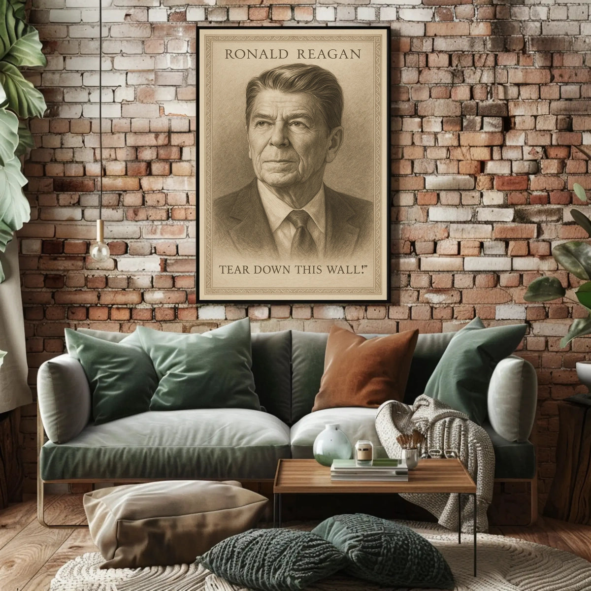 Ronald Reagan Tear Down This Wall Poster