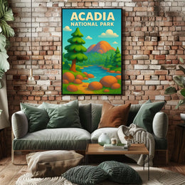 Acadia National Park Scenic Wanderlust Poster