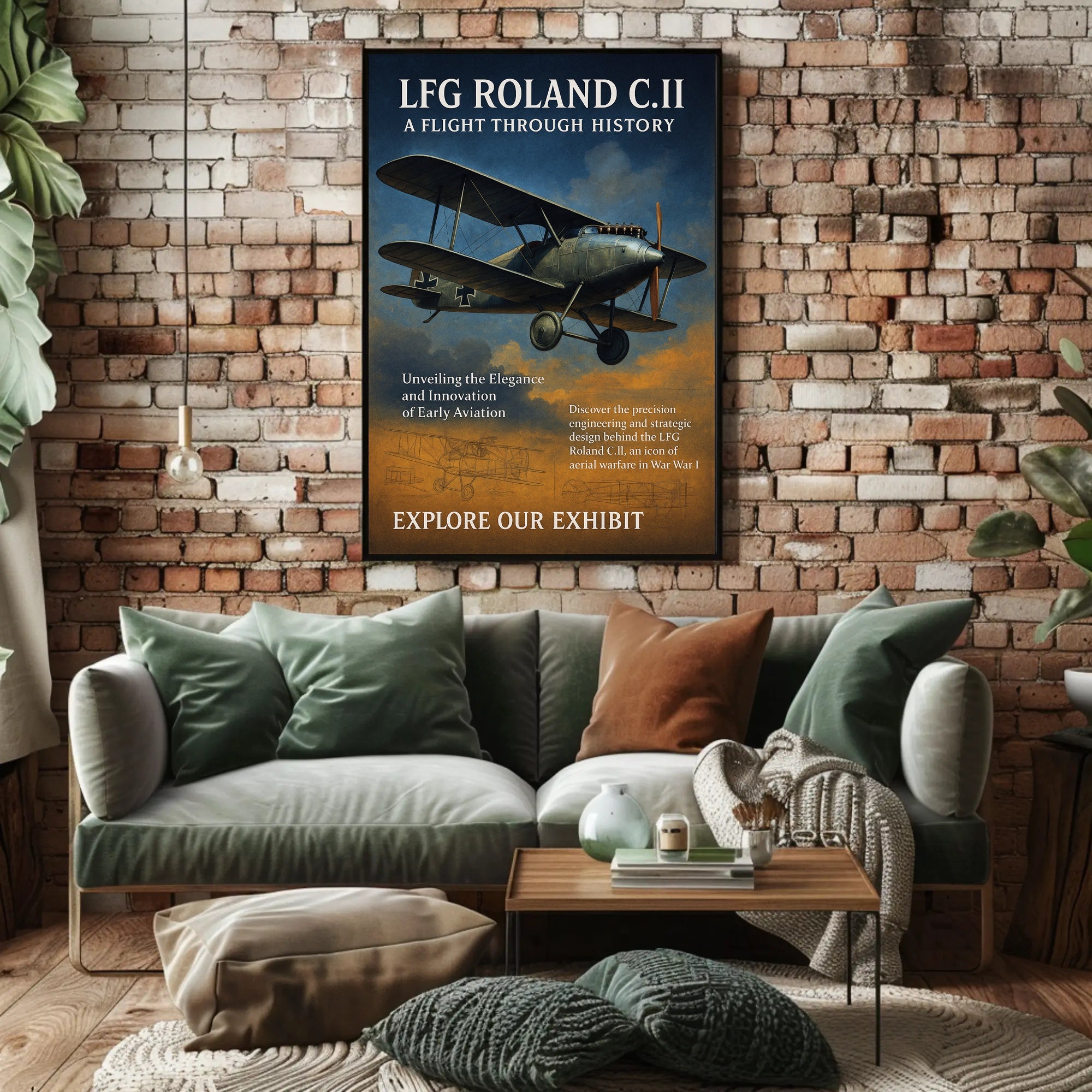 LFG Roland C.II A Flight Through History Poster PosterGoat