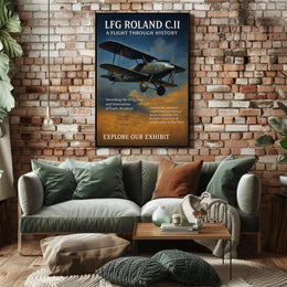 LFG Roland C.II A Flight Through History Poster PosterGoat