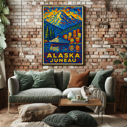 Alaska Juneau Travel Poster