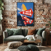 Mille Miglia 1935 Racing Event Poster