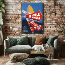 Mille Miglia 1935 Racing Event Poster