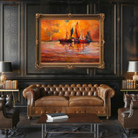 Sunset Sails Poster