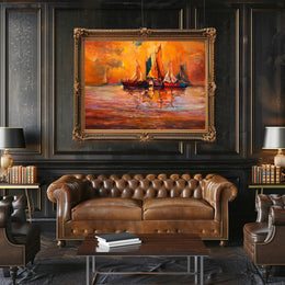 Sunset Sails Poster