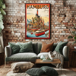 Hamburg A Vibrant Cityscape Poster