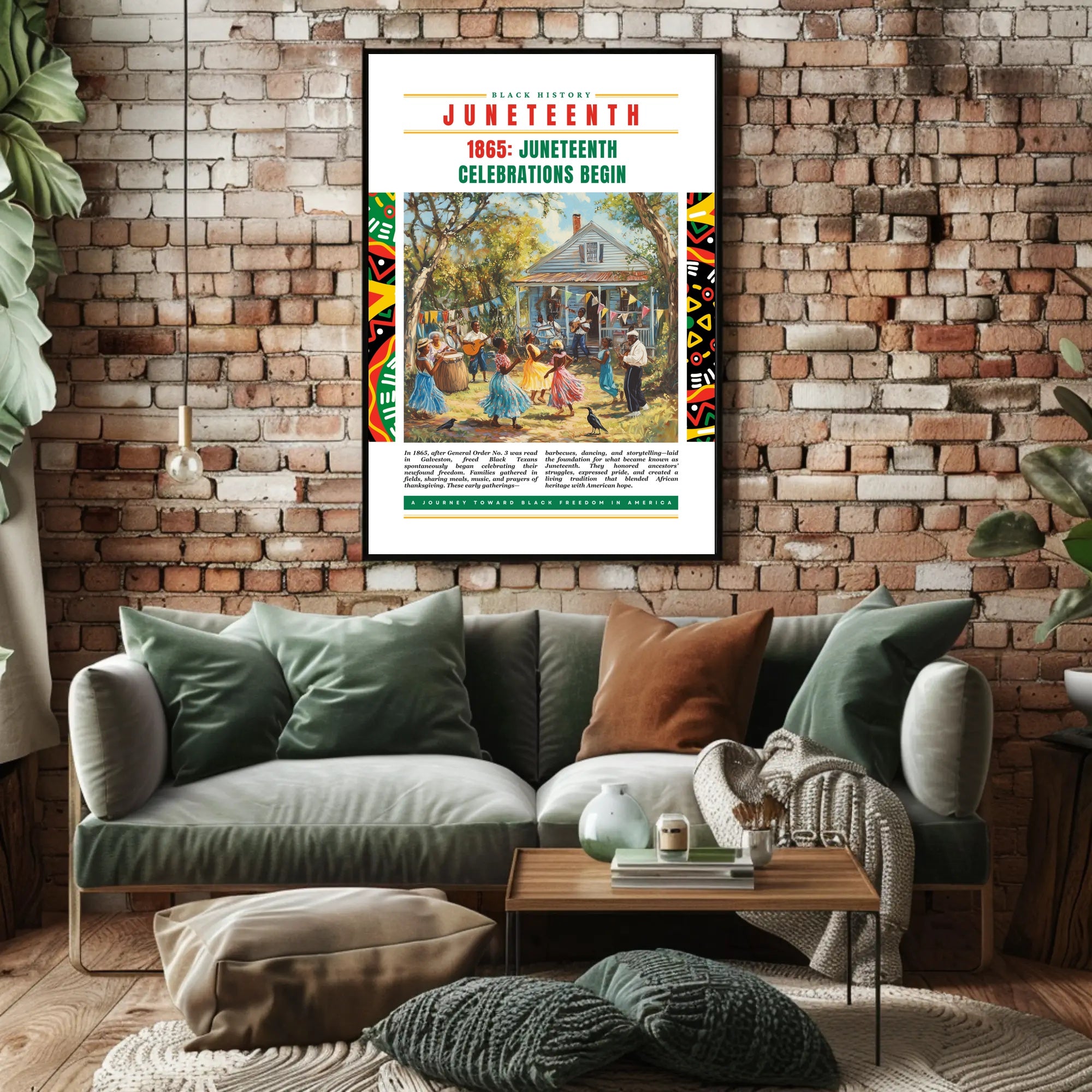 Juneteenth Freedom Celebration Cultural or Heritage Poster
