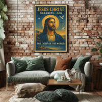 Jesus Christ Divine Light Religious Cultural or Heritage Poster