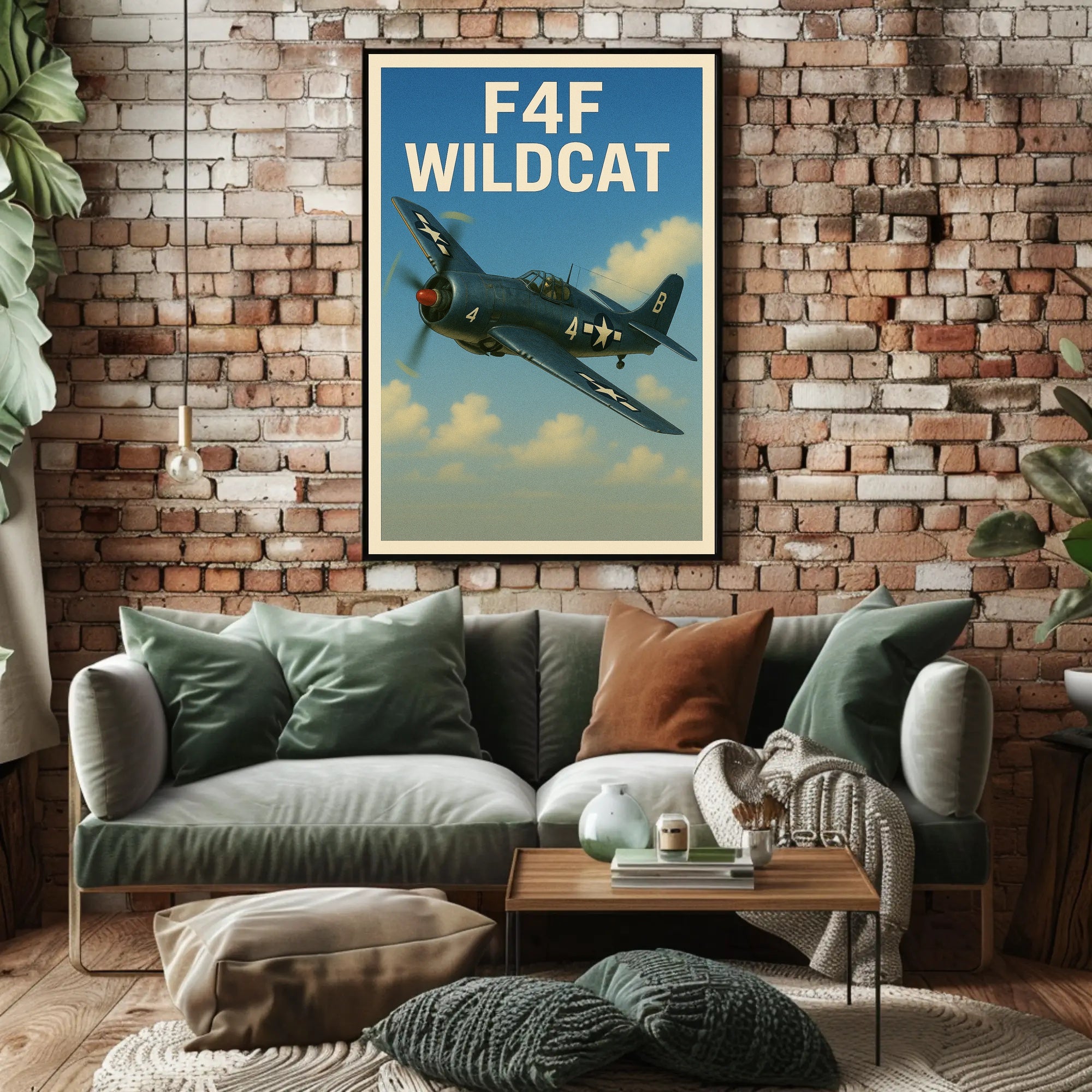 F4F Wildcat Poster PosterGoat