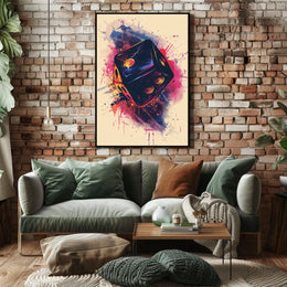Vibrant Dice Explosion Poster